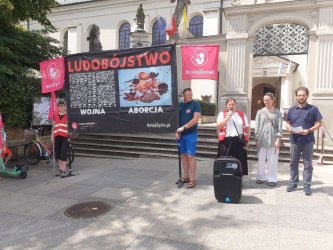 Publiczny Raniec w Piotrkowie przeciw aborcji [FILM ZDJCIA]