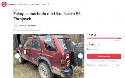 Zbirka na terenwk dla ukraiskiego wojska