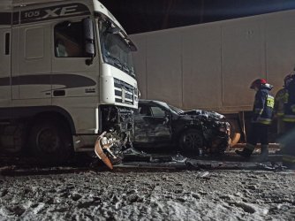 Wypadek na DK74 w Jaksonku