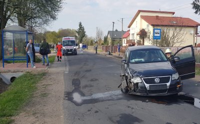 Zderzenie dwch aut w Sobakowie