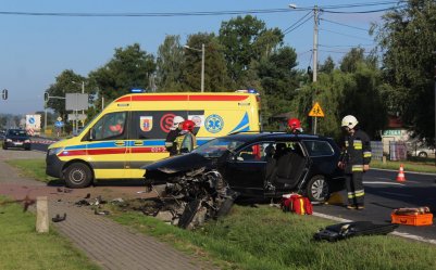 Wypadek w Gomulinie - ranny 59-latek