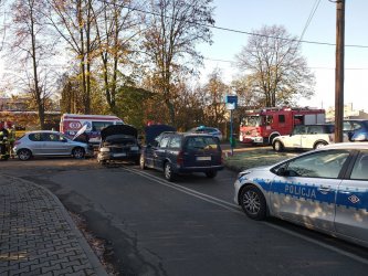 Trzy samochody zderzyy si w Piotrkowie