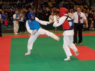 Oyama karate krluje w hali Relax