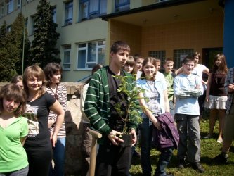 Piotrkw: Zasadzili symboliczne drzewo