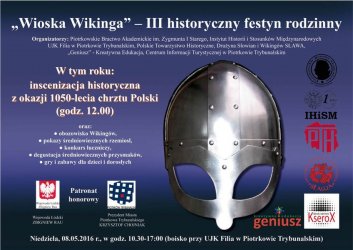 Wioska Wikinga – III Historyczny Festyn Rodzinny ju w najblisz niedziel