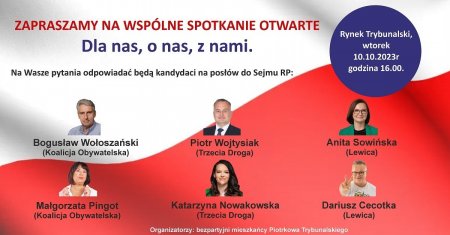 Wyjątkowa inicjatywa w Rynku. Debata i spotkanie z kandydatami do Sejmu