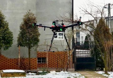 Dron bada jako powietrza nad Piotrkowem