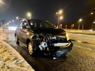 Zderzenie dwóch samochódów w Piotrkowie