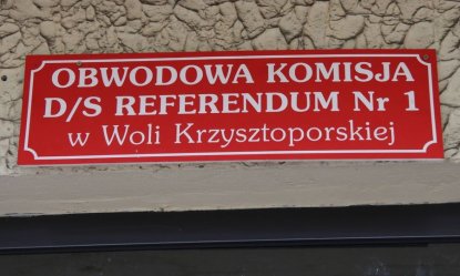 Referendum. Jak gosowali w Woli Krzysztoporskiej?