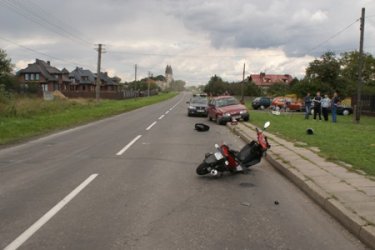 Region: Kierowca wjecha w motorower