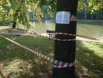 Deratyzacja w parku Belzackim. Zachowajcie ostrożność podczas spacerów!