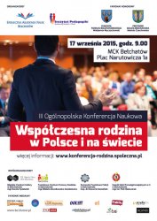 III Oglnopolska Konferencja Naukowa: Wspczesna rodzina w Polsce i na wiecie