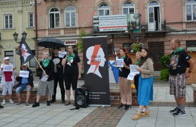 Piotrkowski Strajk Kobiet solidarnie z Joanną