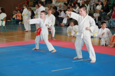 W Moszczenicy na matach stanęli młodzi karatecy