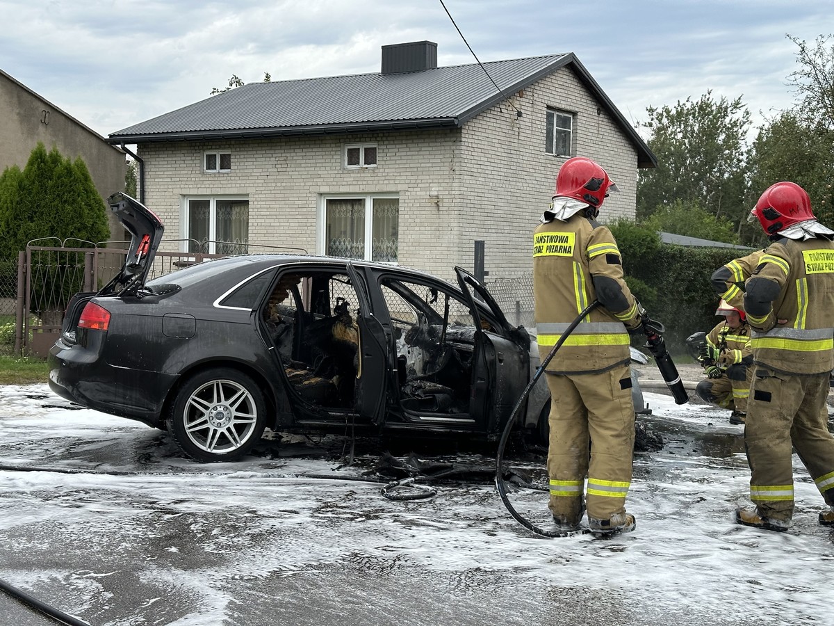 Galeria Pożar Audi na Świerczowskiej ePiotrkow pl Multimedialny