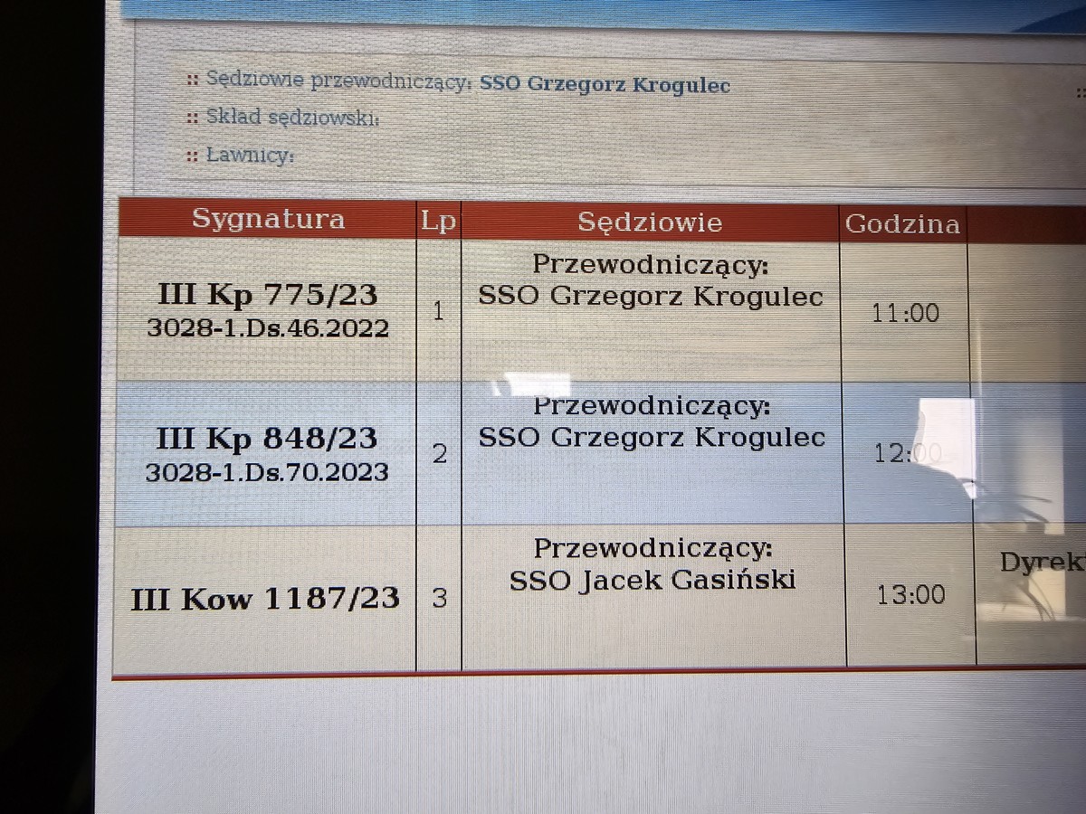 Galeria S D Odroczy Wydanie Orzeczenia W Sprawie Listu Elaznego Dla