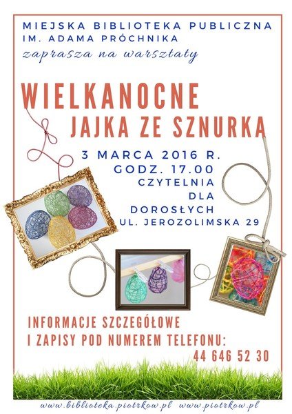 Wielkanocne jajka ze sznurka