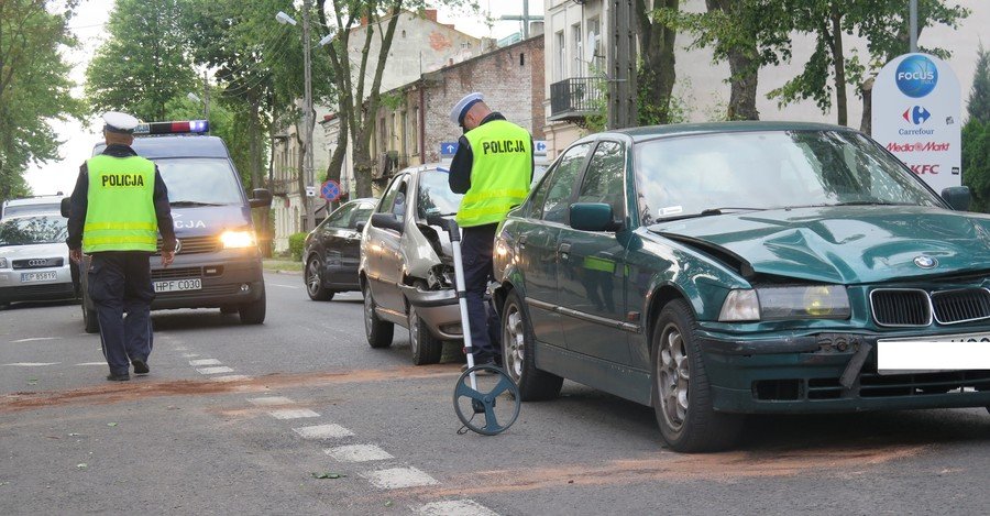 Minikarambol na ul. Sowackiego