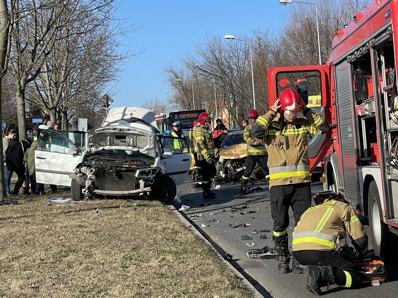 Grony wypadek na Kostromskiej w Piotrkowie