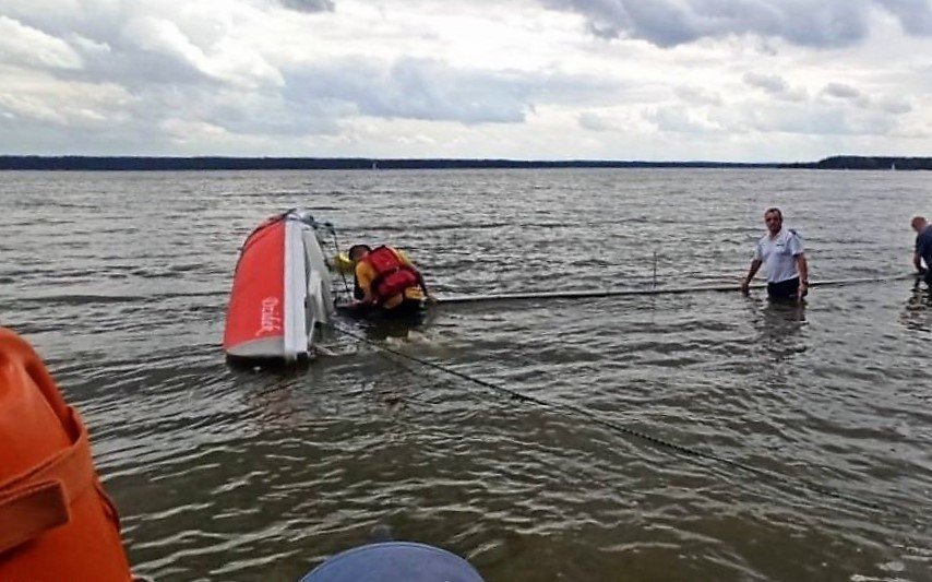 Akcja ratunkowa na Zalewie Sulejowskim