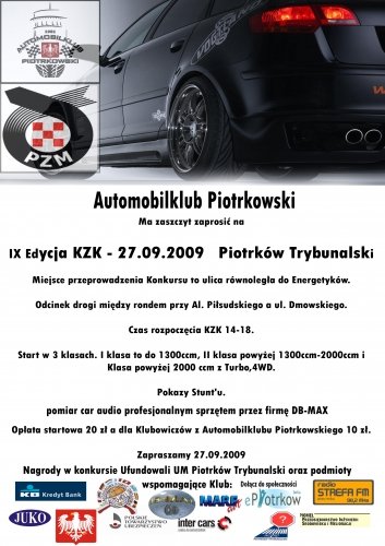 <b>Zrcznociowy Konkurs Kierowcw (27 wrzenia 2009)</b>