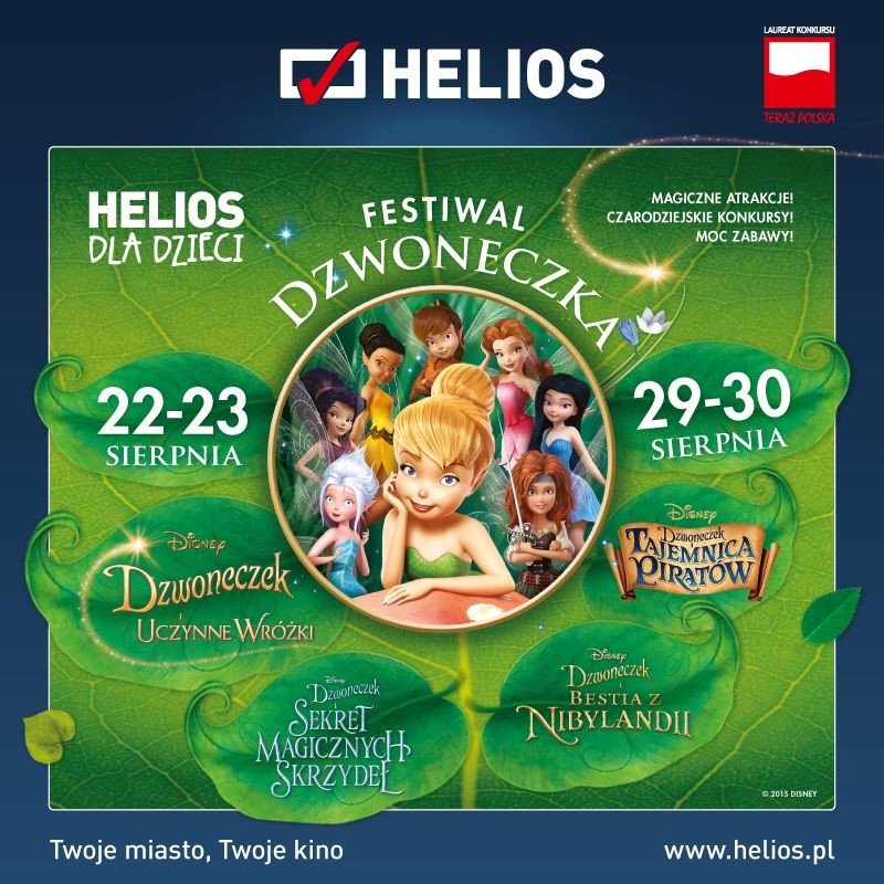 Festiwal Dzwoneczka tylko w kinach Helios - KONKURS!