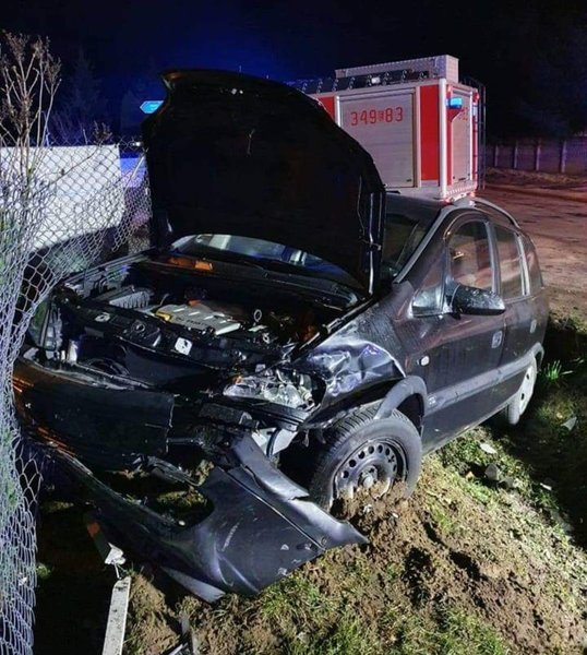 Kolizja w gminie Wola Krzysztoporska. Sprawca po uyciu alkoholu