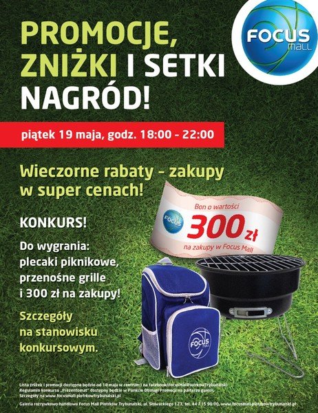 Promocje, zniki, nagrody, czyli wieczr zakupw w Focus Mall