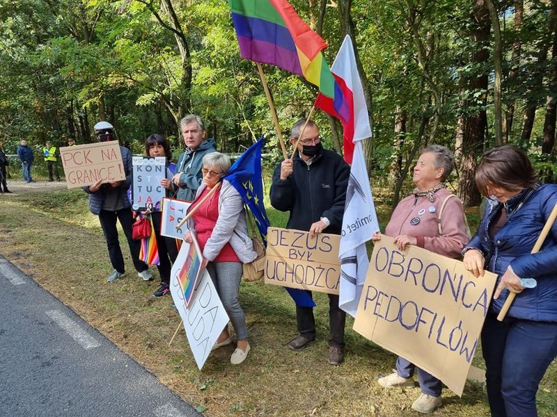 Protest na trasie prezydenckiej wizyty