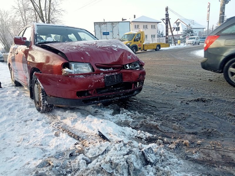 Kolizja obok szpitala