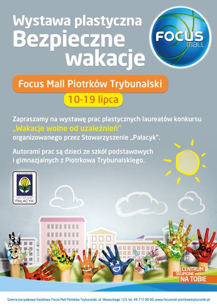 Wystawa plastyczna „Bezpieczne wakacje” w Focus Mall 