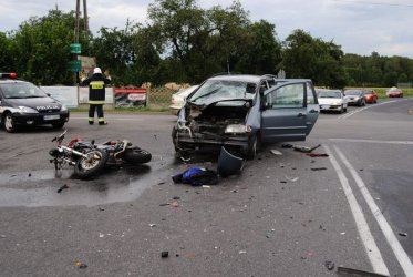 Region: Motocyklista zgin w wypadku