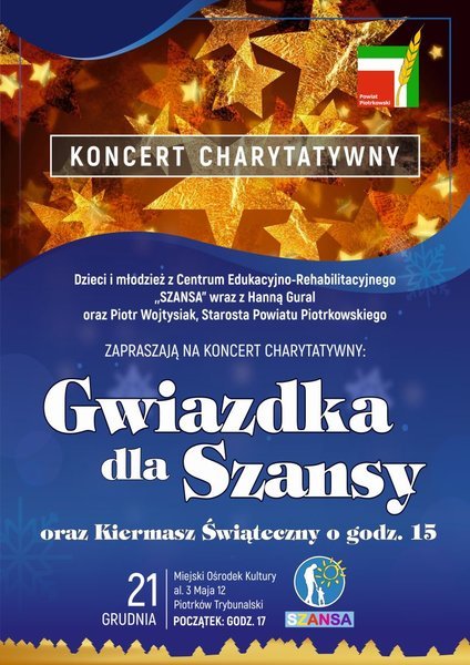 Koncert dla „Szansy” ju w sobot