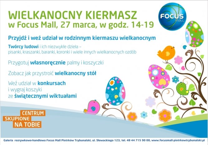 Kiermasz wielkanocny w Focus Mall Piotrkw 