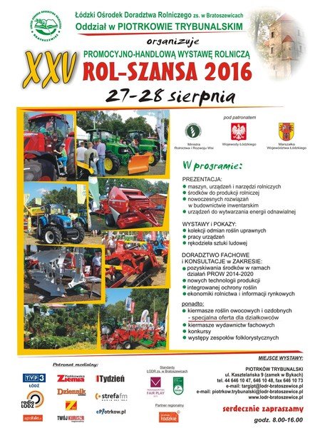 Rol-Szansa w ostatni weekend sierpnia