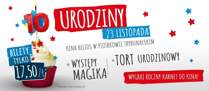 10. urodziny piotrkowskiego kina Helios