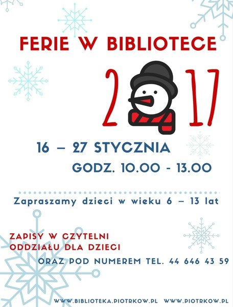 Ferie w bibliotece pod znakiem 800-lecia miasta