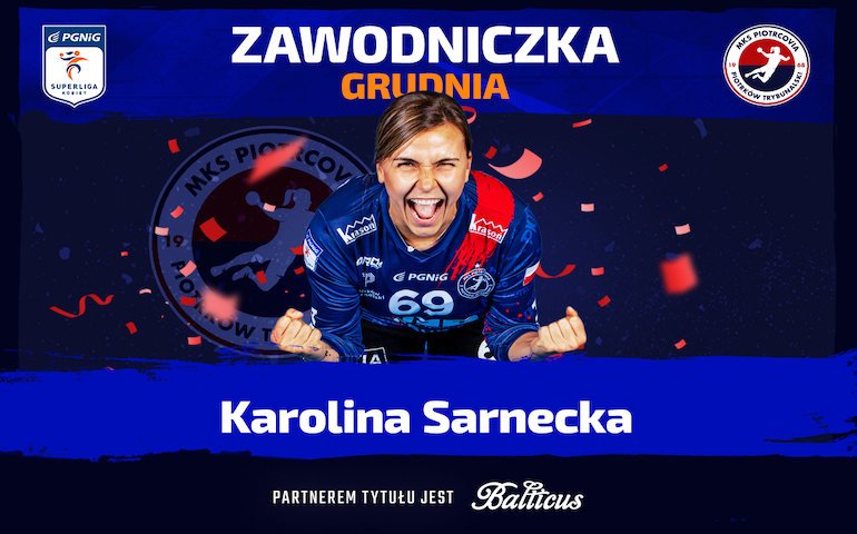 Karolina Sarnecka zawodniczk grudnia