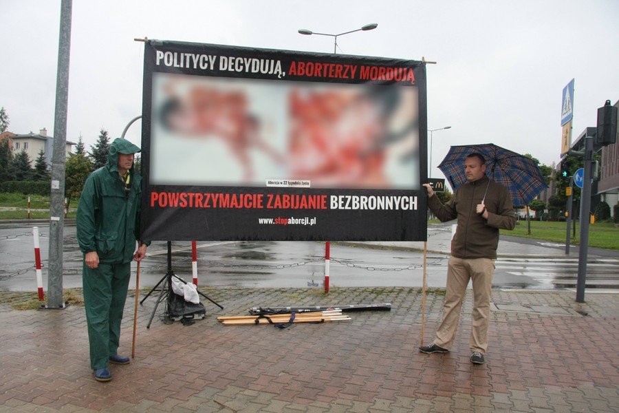 Protestowali przeciwko aborcji