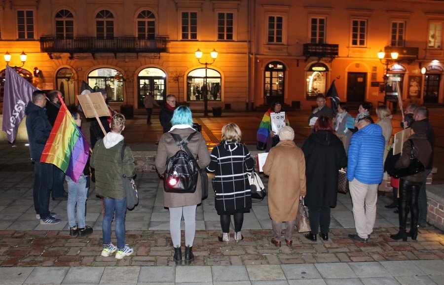 Protestowali przeciwko Kai Godek i w obronie osb LGBT