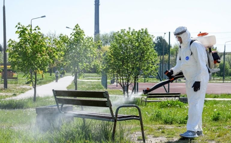 W Bechatowie ponownie dezynfekuj miejsca publiczne