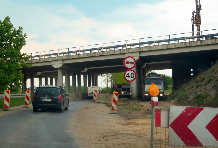 Wiadukt przy Wojska Polskiego wybudowany. Prace na A1 prowadzone bez przeszkd