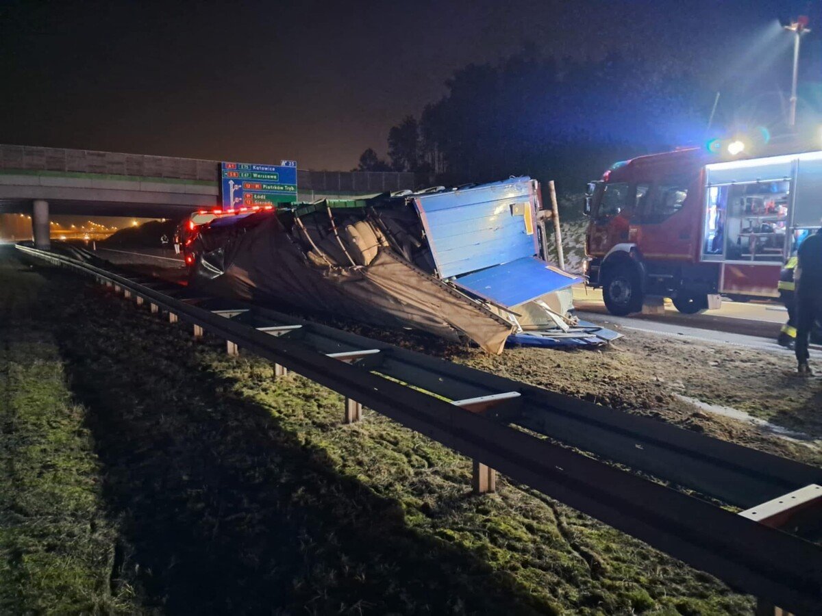 Wypadek na A1. Due utrudnienia w kierunku Katowic