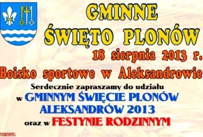 Doynki w Aleksandrowie ju 18 sierpnia