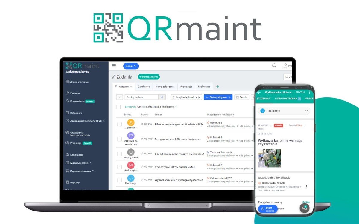 W jaki sposb QRmaint System CMMS wspiera dziay utrzymania ruchu? 10 przykadw