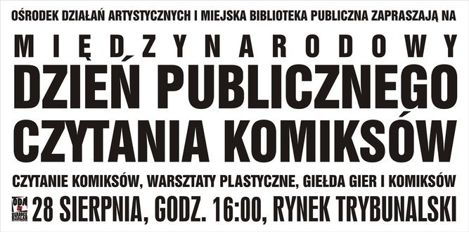 Midzynarodowy Dzie Publicznego Czytania Komiksw