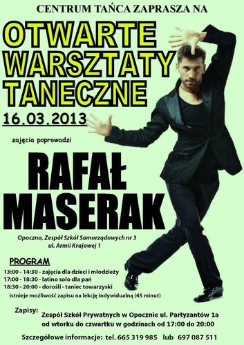 Rafa Maserak bdzie uczy taczy