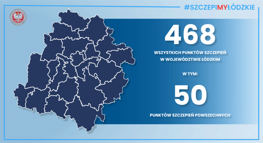 50 powszechnych punktw szczepie w dzkiem