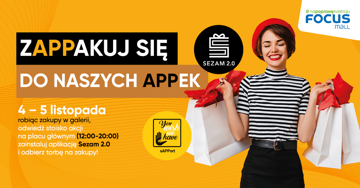 Akcja „zAPPakuj si do naszych APPek” w Focus Mall