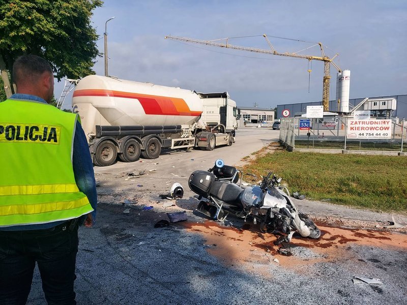 Potrzebna krew dla policjanta